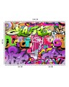 Fototapeta - Graffiti art w neonowych kolorach street art | FEEBY