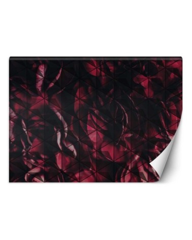 Unique wall murals - Red flower petals | FEEBY
