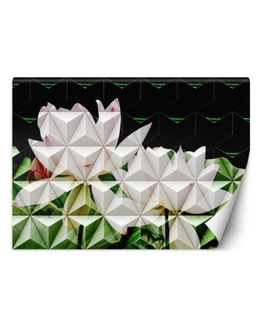 Modern wall murals - Geometric lotus flower | FEEBY