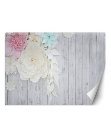 Modern wall murals - Wood and flowers | FEEBY