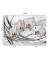 Nowoczesna fototapeta na ścianę - Abstrakcja orchidea | FEEBY