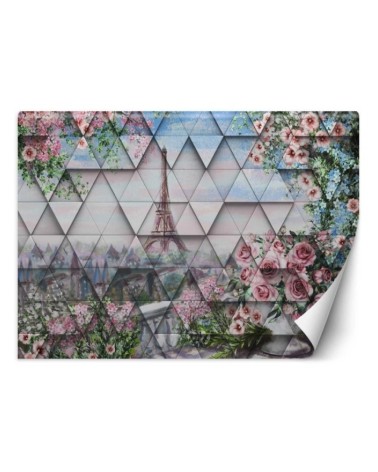 Unique wall murals - Eiffel Tower in spring | FEEBY