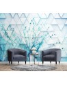 Fototapeta - Dmuchawiec w kroplach rosy geometryczny | FEEBY