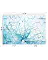 Wall mural - Blowpipe in dewdrops geometric | FEEBY