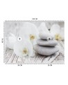 Modern Wallpaper - Flowers zen stones | FEEBY