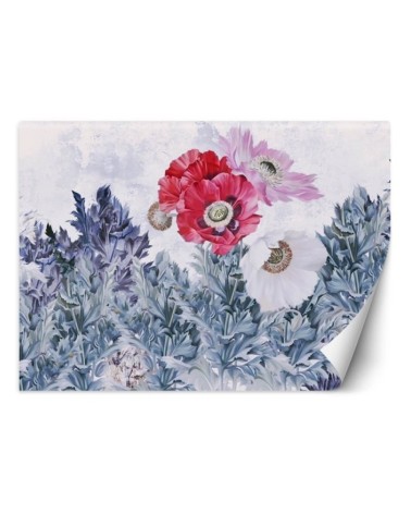 Most fashionable Wallpaper - Poppies flowers pastel composition | FEEBY