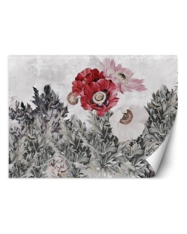 The most fashionable Wallpapers - Painted red poppies | FEEBY