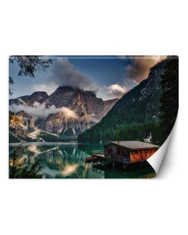 Beautiful Wallpapers - Cottage on a mountain lake | FEEBY