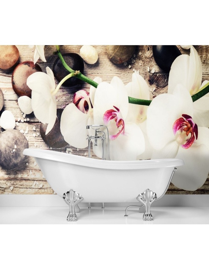 Fototapeta na ścianę - Orchidea zen feng shui | FEEBY