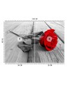 Fototapeta na ścianę - Czerwona róża na pomoście | FEEBY
