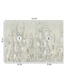 Nowoczesne fototapety - Kwiaty na tle ściany boho | FEEBY