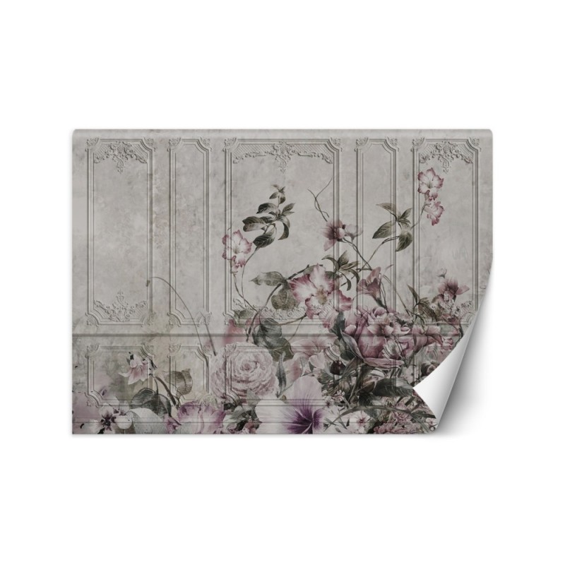 Nowoczesne fototapety - Kwiaty róże fresk vintage | FEEBY