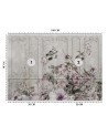 Nowoczesne fototapety - Kwiaty róże fresk vintage | FEEBY