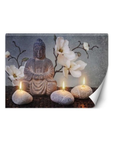 Stylish wall murals - Buddha and candles | FEEBY