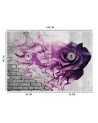Nowoczesne fototapety - Fioletowa róża dym | FEEBY