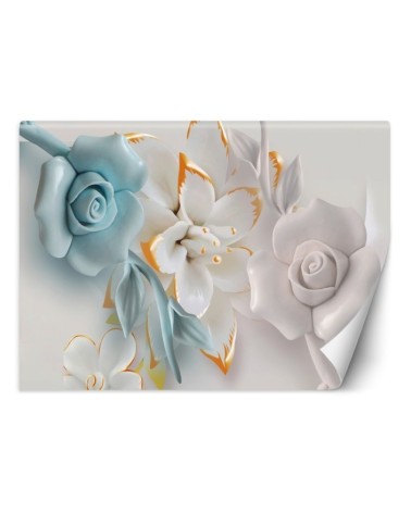 3D wall murals - Flowers abstract 3D | FEEBY