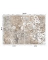 Unikalne fototapety na ścianę - Beton kwiat róży boho | FEEBY