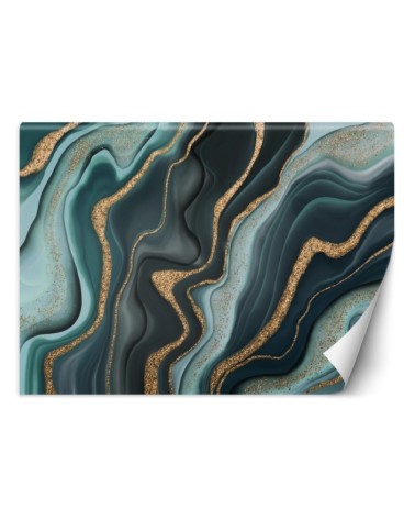 Exclusive wall murals - Turquoise marble | FEEBY