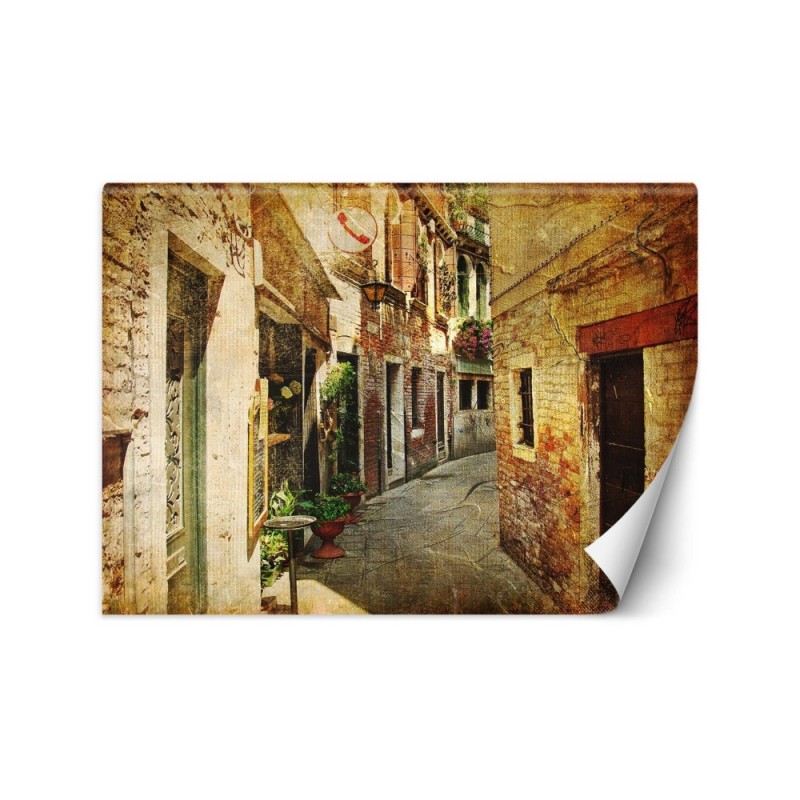Stylowe fototapety - Uliczka między budynkami w Toskanii | FEEBY