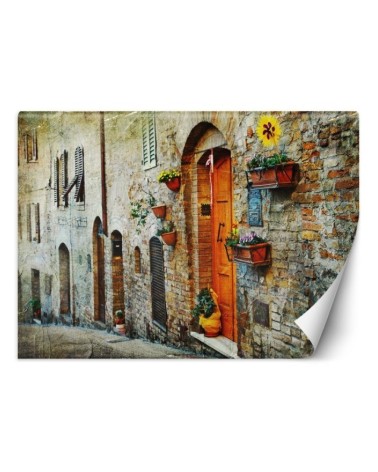 Stylish wall murals - Streets in Tuscany Italy | FEEBY