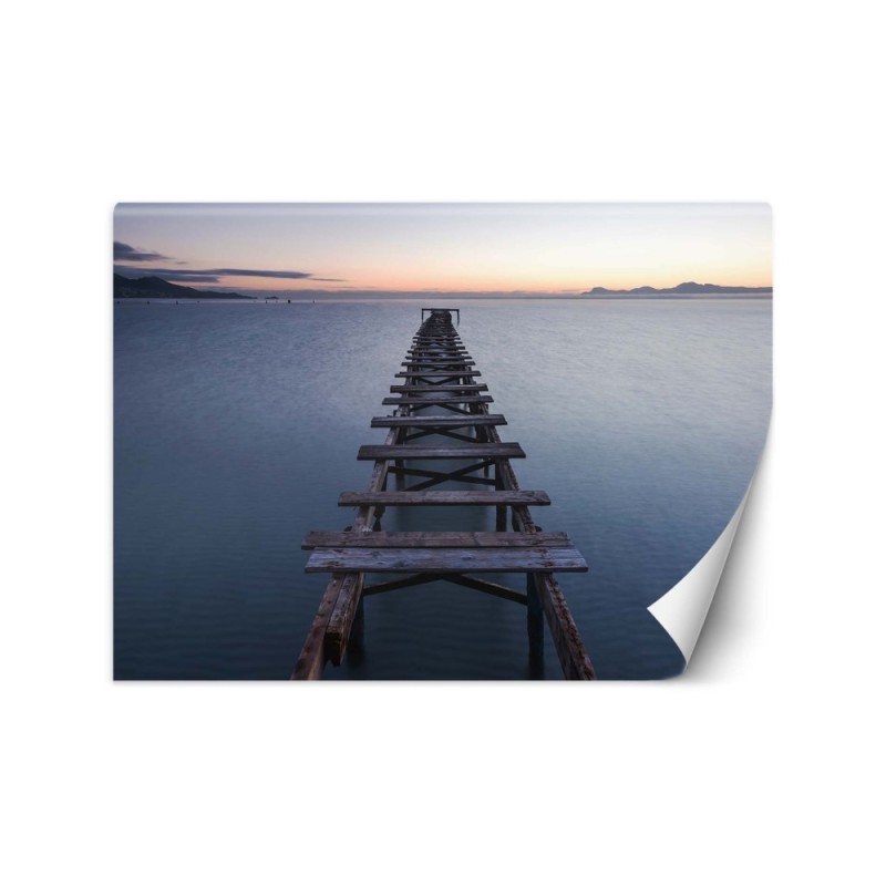 Inspirujące fototapety na ścianę - Jezioro z pomostem | FEEBY