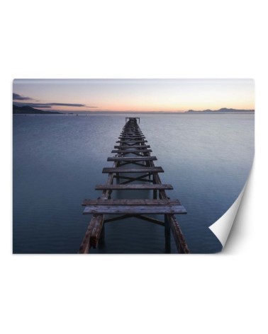 Inspirujące fototapety na ścianę - Jezioro z pomostem | FEEBY