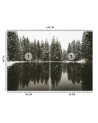 Fototapeta ze zdjęcia - Jezioro las zima natura | FEEBY