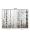 Modern Wallpaper - Birch forest in the fog | FEEBY
