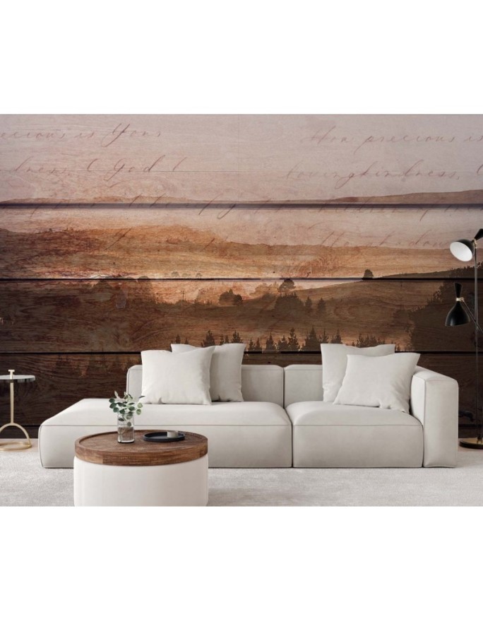Designer Wallpapers - Vintage plank forest | FEEBY