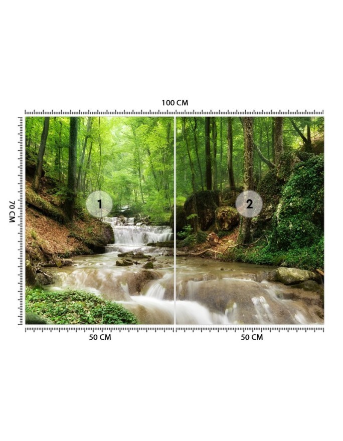 Najmodniejsze fototapety - Górski potok las natura | FEEBY