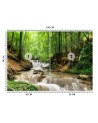 The most fashionable wall murals - Mountain stream forest nature | FEEBY