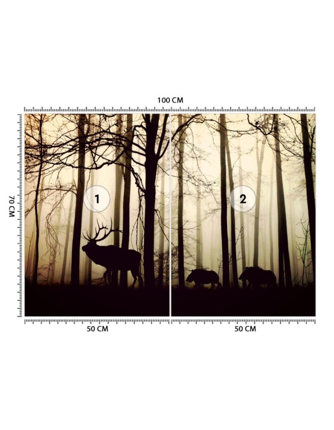 Fototapeta flizelinowa ze zdjęcia - Zwierzęta w lesie | FEEBY