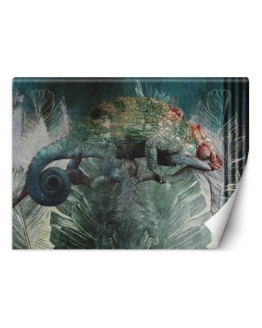 Exotic wall mural - Chameleon tropical forest nature | FEEBY