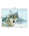 Wyjątkowe fototapety na ścianę - Wilk jezioro | FEEBY