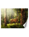 Oryginalna fototapeta na ścianę - Jeleń w lesie | FEEBY