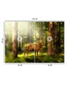Oryginalna fototapeta na ścianę - Jeleń w lesie | FEEBY