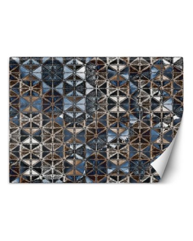 Modern Wallpapers - Blue glass mosaic tiles | FEEBY
