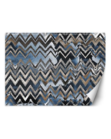 Modern Wallpapers - Zigzags gold glamour pattern | FEEBY