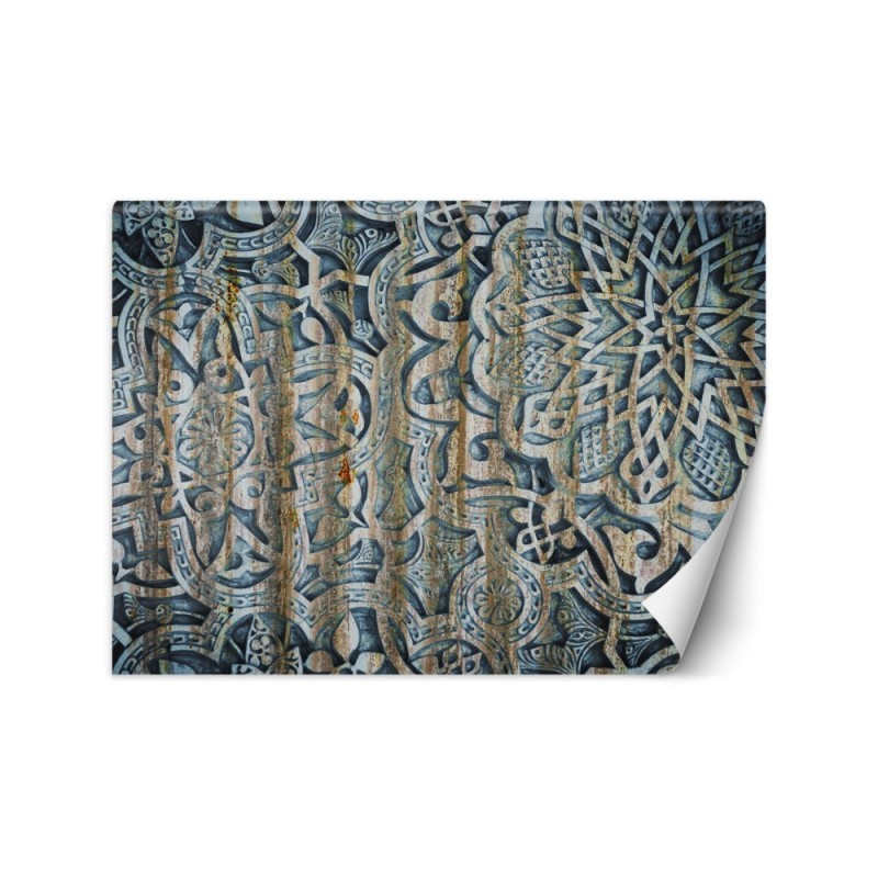 Stylowe fototapety na ścianę - Mandala Kształty Błękit | FEEBY