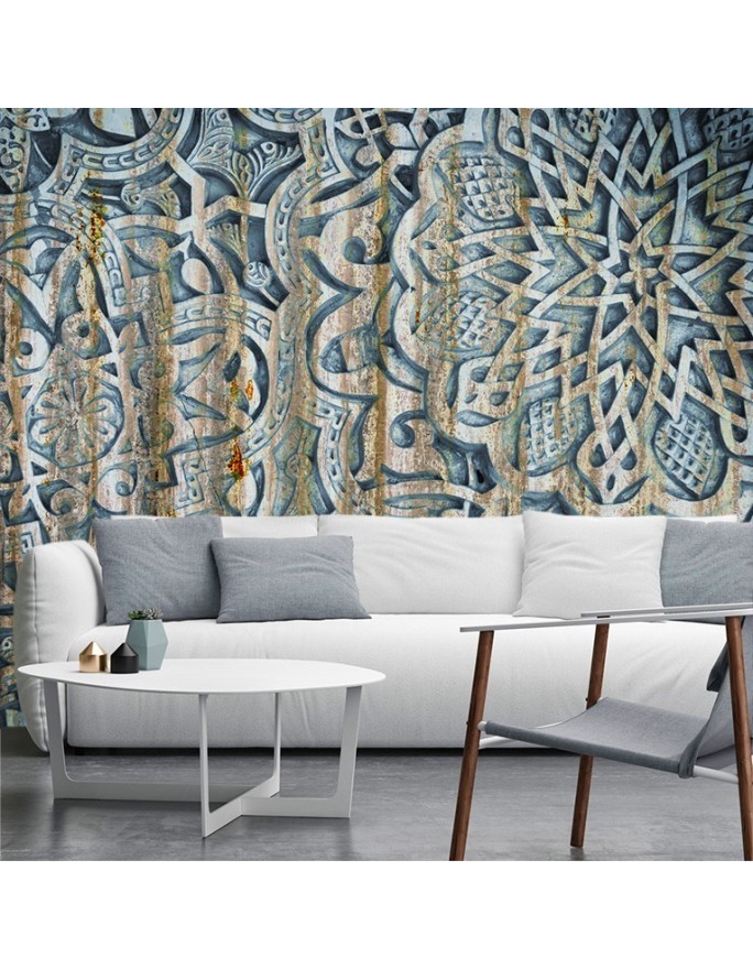 Stylowe fototapety na ścianę - Mandala Kształty Błękit | FEEBY