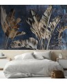 Exotic Wall Murals - Banana Leafs White | FEEBY