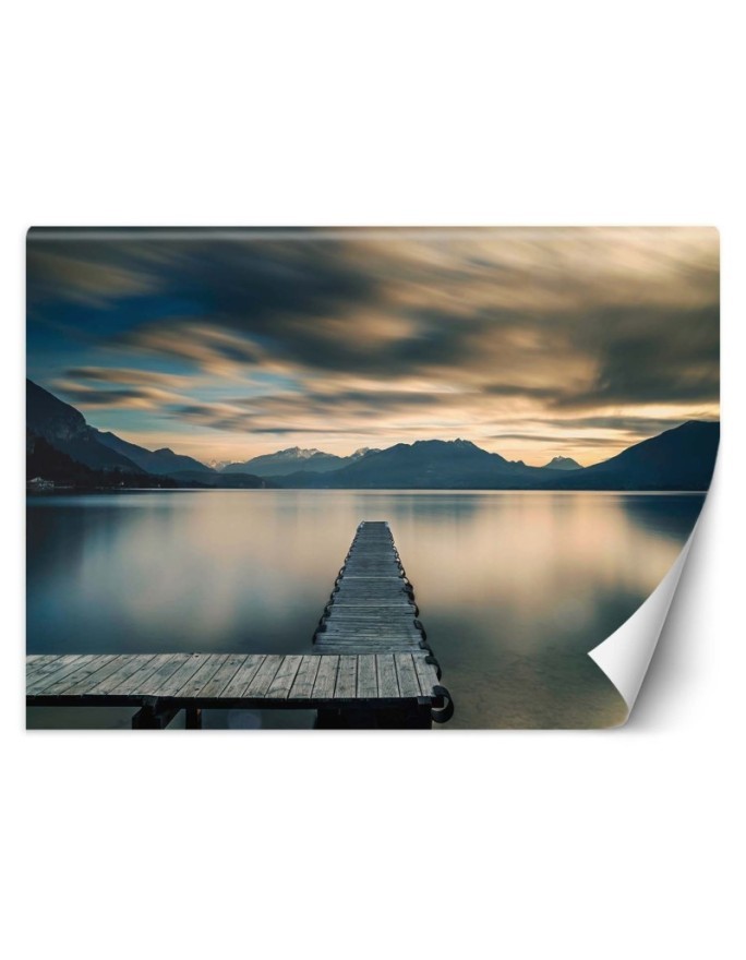 Inspirujące fototapety - Drewniany pomost nad jeziorem | FEEBY