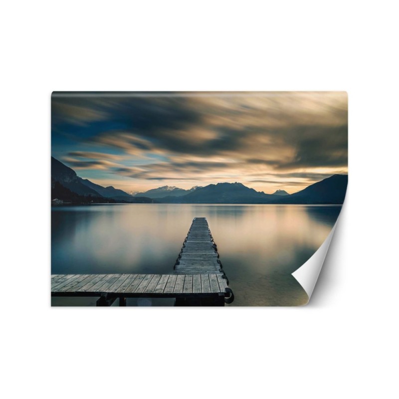 Inspirujące fototapety - Drewniany pomost nad jeziorem | FEEBY