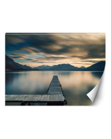 Inspirujące fototapety - Drewniany pomost nad jeziorem | FEEBY