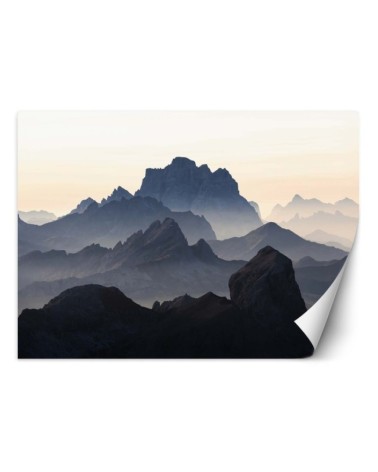 Beautiful wall murals for the living room - Mountains in the mist | FEEBY