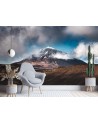Unique wall murals - Mountain peak in the clouds | FEEBY