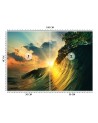 Najmodniejsze fototapety - Zachód słońca fale | FEEBY