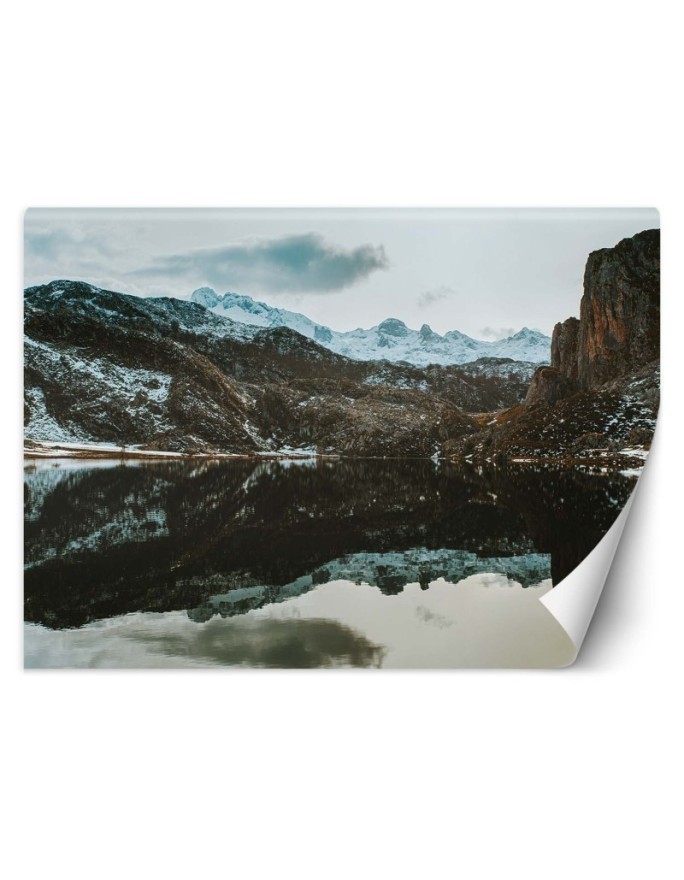 Piękne fototapety - Jezioro w górach natura | FEEBY