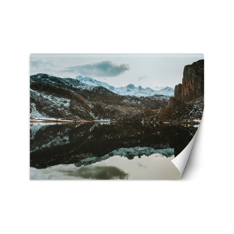 Piękne fototapety - Jezioro w górach natura | FEEBY