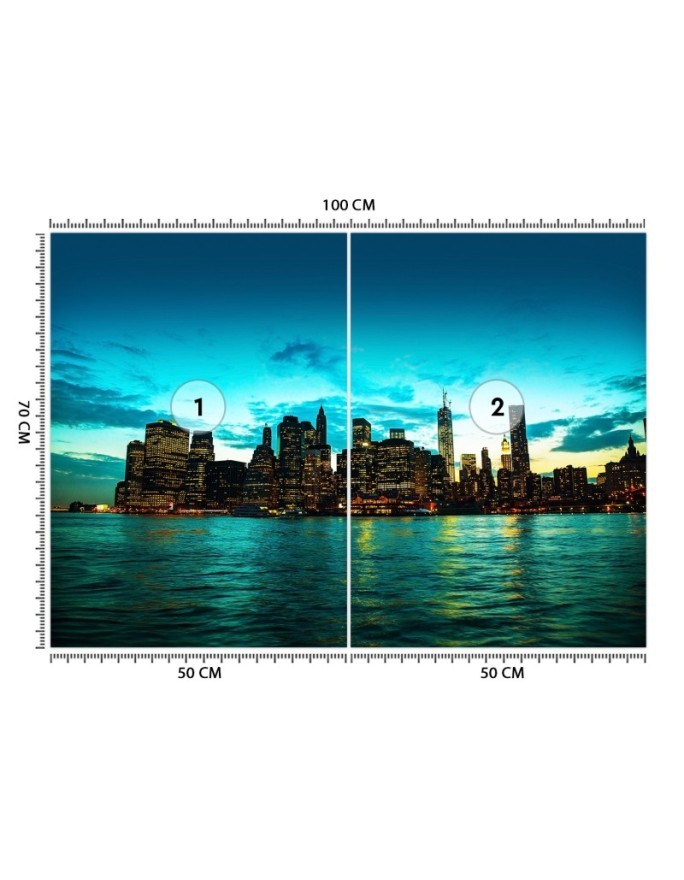 Nowoczesne fototapety - Manhattan zachód słońca | FEEBY